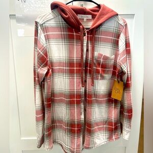 Eden & Olivia SOFT button down Hoodie M